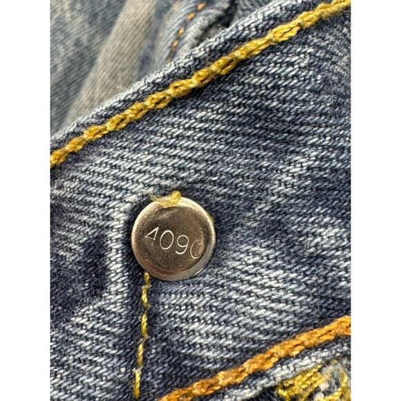 Levis Jeans Mens 34x30 Blue Straight Leg 501 XX Button Fly Medium Wash Denim - Picture 15 of 16